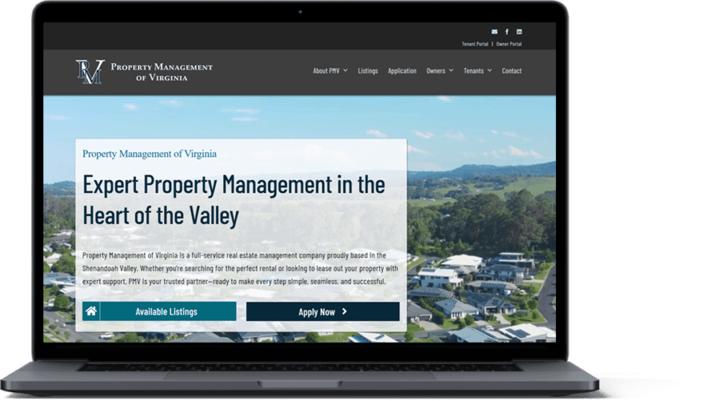 PMV website on laptop 2026