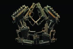 Pedro Reyes sculpture made from collected guns